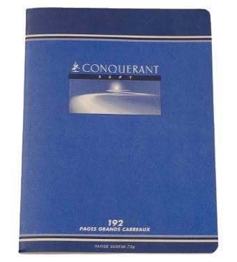 CAHIER CONQUERANT 192P 70G 26*32 SEYES
