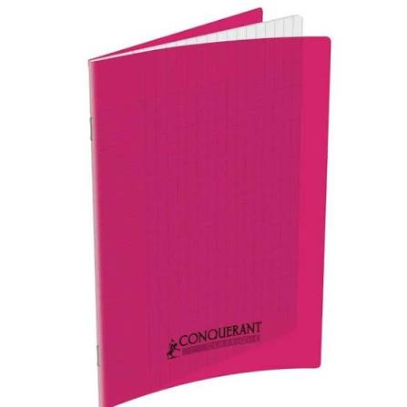 CAHIER CONQUERANT 96P 17*22 90G SEYES ASSORTIS