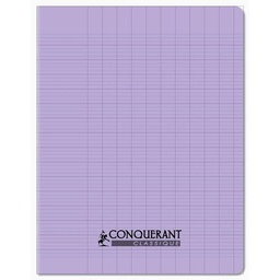 [098697] CAHIER CONQUERANT 96P 17*22 90G SEYES COULEUR PASTEL