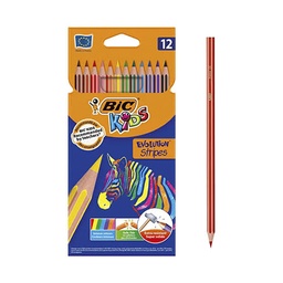 [03728] CRAYON DE COULEUR BIC 12 COULEURS