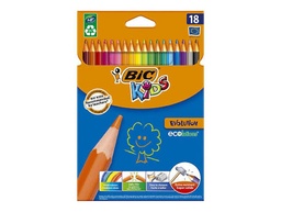 [01741] CRAYON DE COULEUR BIC ETUI 18