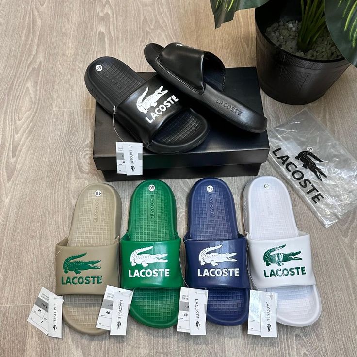 BABOUCHE GOMME LACOSTE ET NIKE ADULTE A BANDE