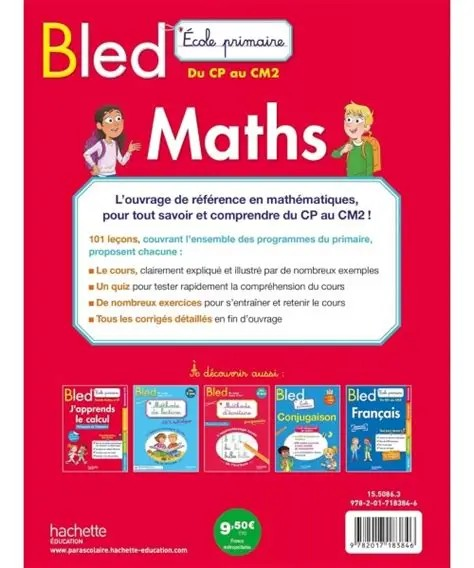 BLED MATHS ECOLE PRIMAIRE CP AU CM2