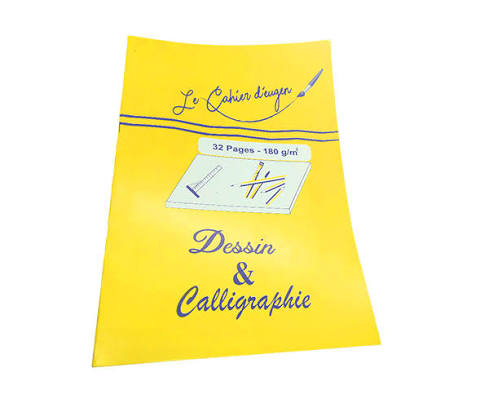 CAHIER DE DESSIN CALLIGRAPHIE A5