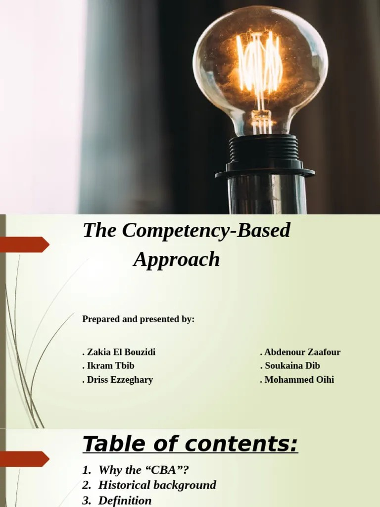COMPETENCY BASED APPROACH PHYSICS WBK1
