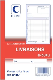 [04474] BORDEREAU DE LIVRAISONS A5 DUPLI 8810
