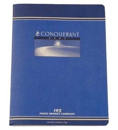[098693] CAHIER CONQUERANT 192P 70G 26*32 SEYES