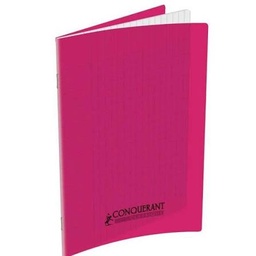 [098696] CAHIER CONQUERANT 96P 17*22 90G SEYES ASSORTIS