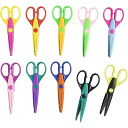 [00334] CISEAUX DECORATIFS COLORES 1606A