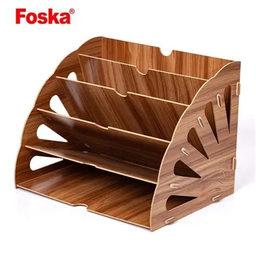 [05879] CLASSEUR BUREAU DESK ORGANISER FOSKA EN BOIS ZM2007