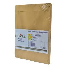 Original Paquet de 50 Enveloppes KAKI A4 MARRON - Prix pas cher